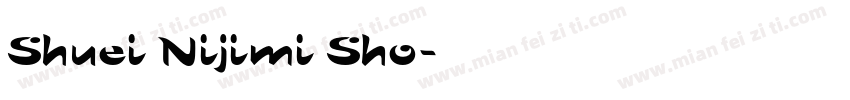 Shuei Nijimi Sho字体转换